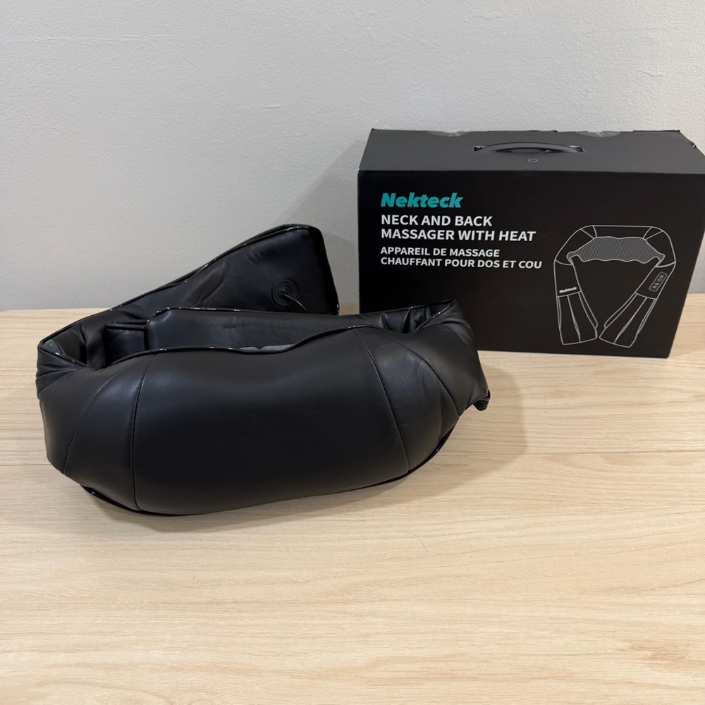 Nekteck Shiatsu Neck Massager with Heat for Pain Relief